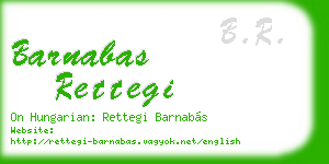 barnabas rettegi business card